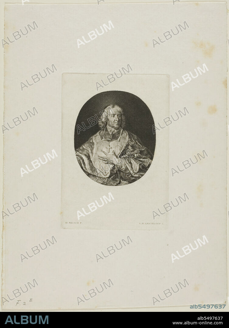 JEAN-BAPTISTE DE GRATELOUP. J-B. Bossuet: Bust Portrait, n.d.