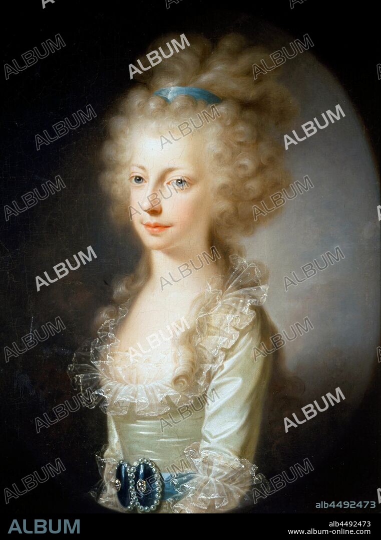 JOSEF HICKEL. Portrait of Archduchess Maria Clementina of Austria (1777-1801).