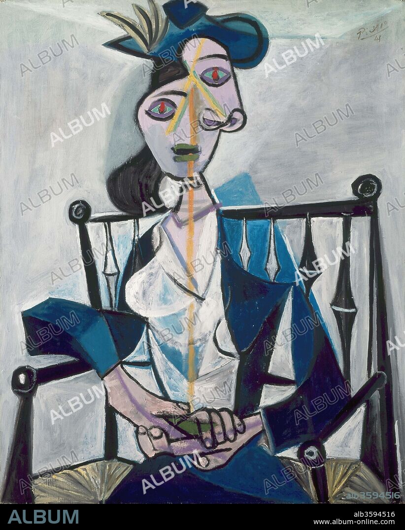 PABLO PICASSO. Sitting Woman (Femme assise au fauteuil Dora Maar).