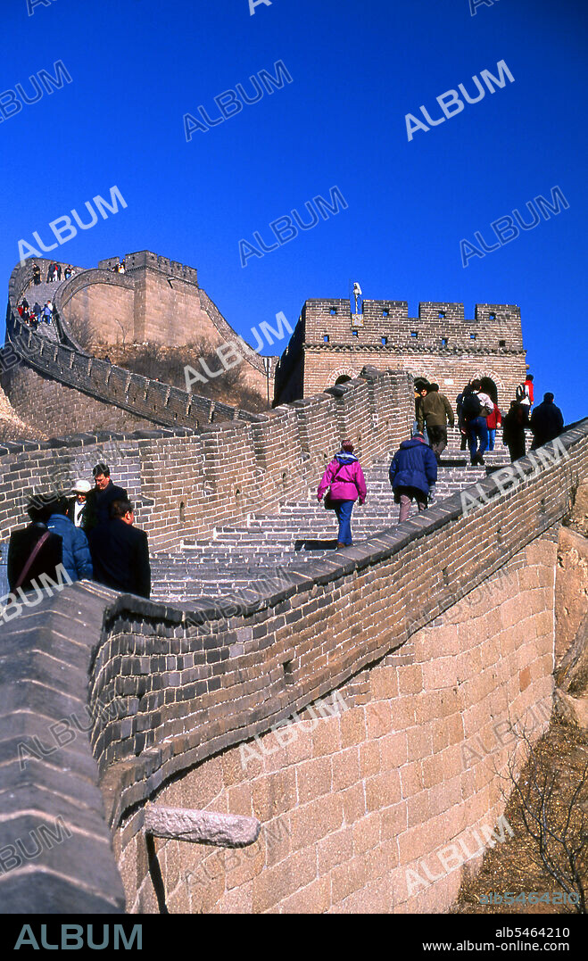 The Great Wall (Wanli Changcheng) is one of mankind's greatest achievements and dates back more than two millennia, when a series of shorter walls were systematically linked during the Qin dynasty (221-206 BCE) to protect Chinas northern borders. The Wall, originally built to keep out barbarian invaders from the north, stretches more than 5,900km (3,700 miles) from the Bohai Gulf in the Yellow Sea to Jiayuguan in the mountains of Gansu province. While the bulk of the wall is now in ruins, some sections have been repaired in recent years. The Ming rulers, who in 1368 put an end to the alien Mongol Yuan dynasty, forcing them back to their ancestral homelands outside the wall, decided to rebuild the Wall into a formidable barrier, the 'Ten Thousand Li Great Wall'. This enormous project took over 100 years, but in the end failed to prevent the invasion of China by the Manchus in the mid-17th century. As a result, much of the wall in northeast China today dates back to the Ming period.