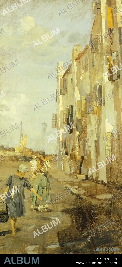 In Chioggia, by Ettore Tito (1859-1941).