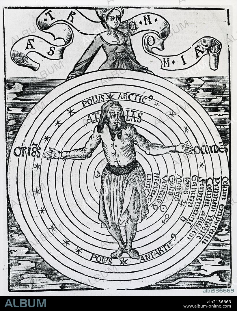 Man the microcosm and the Universe the macrocosm. From ''Margarita Philosophica'', Basle, 1508.  (Photo by: Universal History Archive/UIG via Getty Images).
