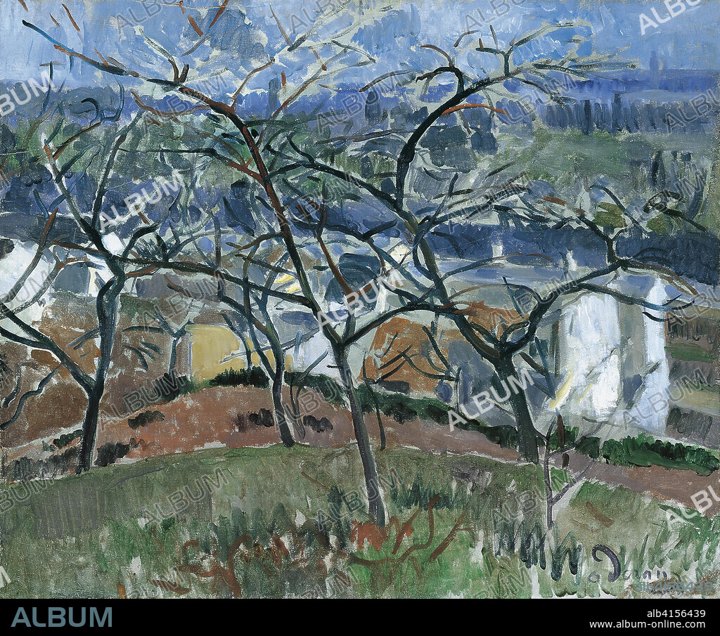 ANDRÉ DERAIN. André Derain (Chatou, 1880-Garches, 1954). Landscape around Chatou (1904 - 1905). Oil on canvas. 54.2 x 65.2 cm.