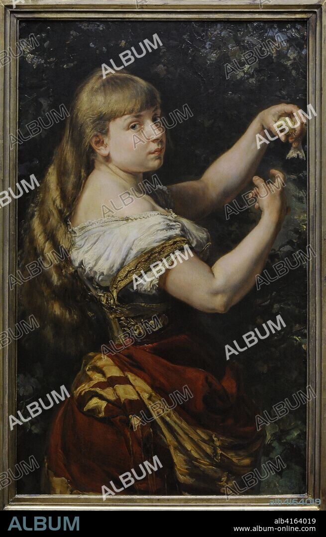 Jan Matejko (1838-1893). Pintor polaco. Retrato de la hija del artista, Beata Matejko, 1882. Museo Nacional de Varsovia. Polonia.