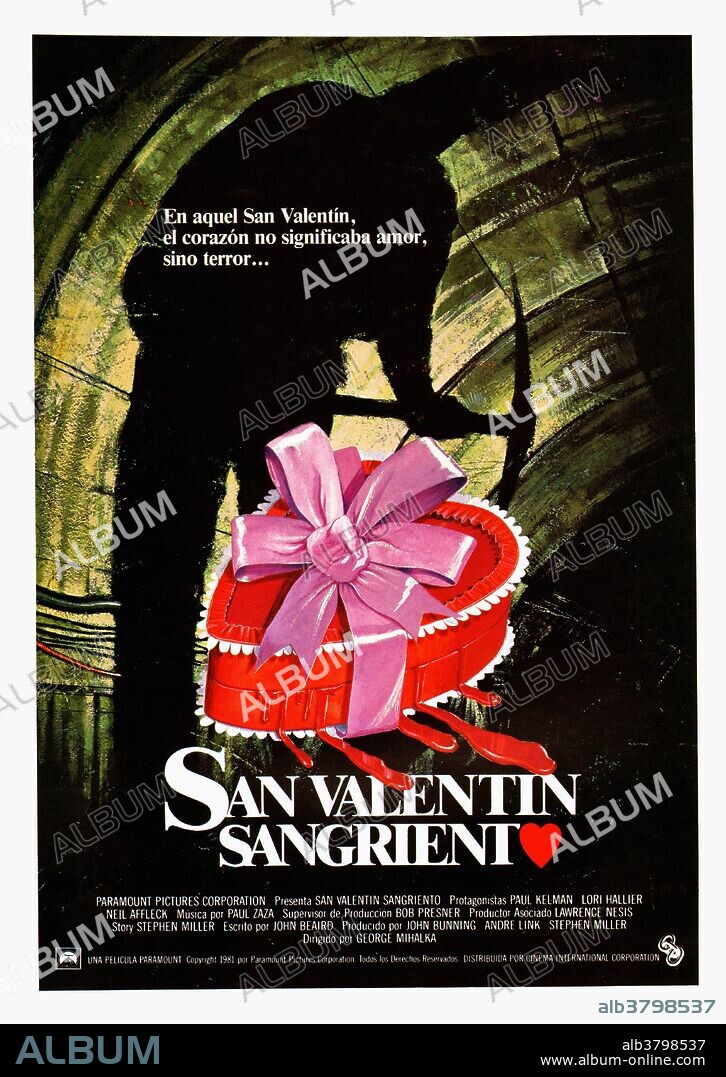 Poster of MY BLOODY VALENTINE, 1981. Copyright PARAMOUNT PICTURES.