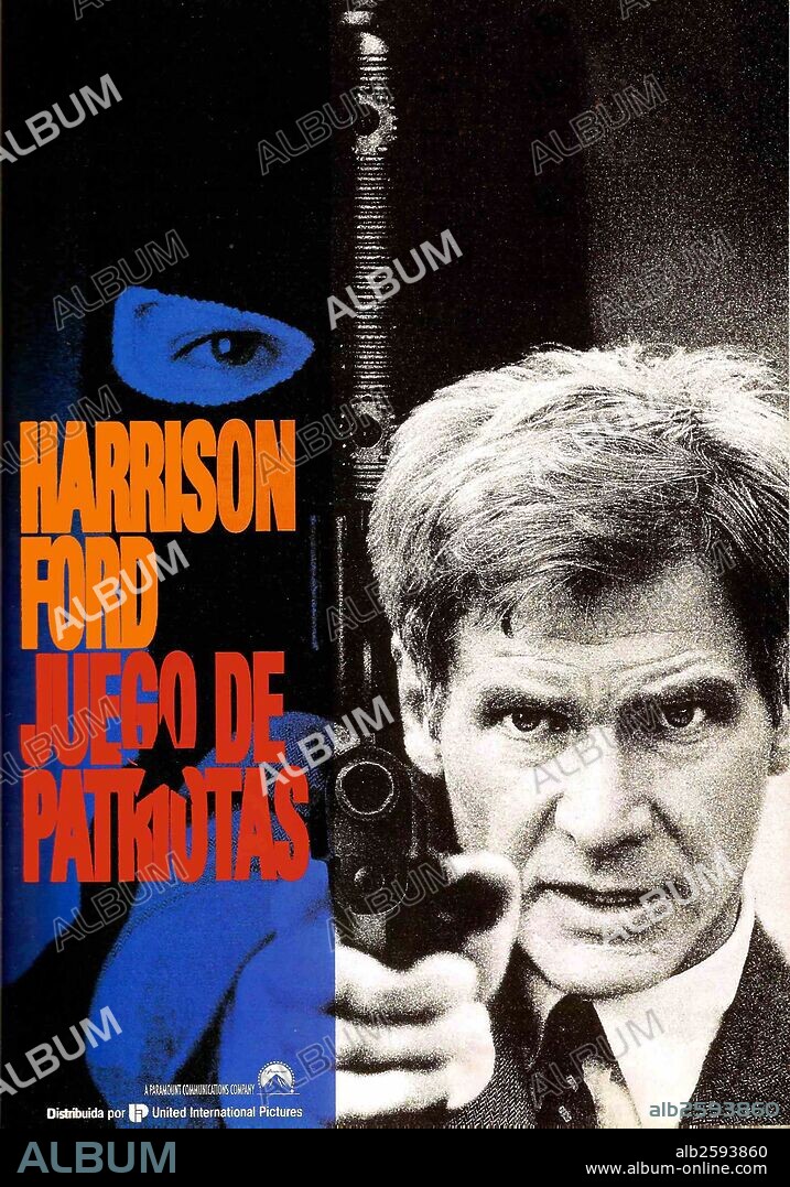 Poster of PATRIOT GAMES, 1992, directed by PHILLIP NOYCE. Copyright  PARAMOUNT PICTURES. - Album alb2593860