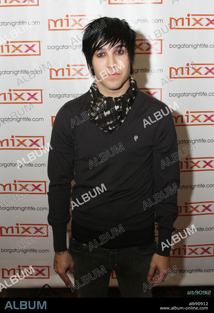 Pete Wentz poses for a photo at Club Mixx in the Borgata Casino Spa, Atlantic City New Jersey. Ashlee Simpson performed a few songs as Pete Wentz was the guest DJ of the night on Saturday Night, March 1, 2008 at The Borgata Casino and Spa in Atlantic City NJ. 01/03/2008