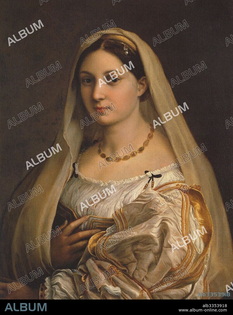 RAPHAEL (RAFFAELLO SANZIO DA URBINO). La donna velata (The woman with the veil).