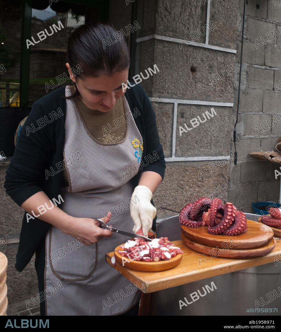 PULPEIRA en RIBADAVIA. Provinci de Orense. Galicia. España.