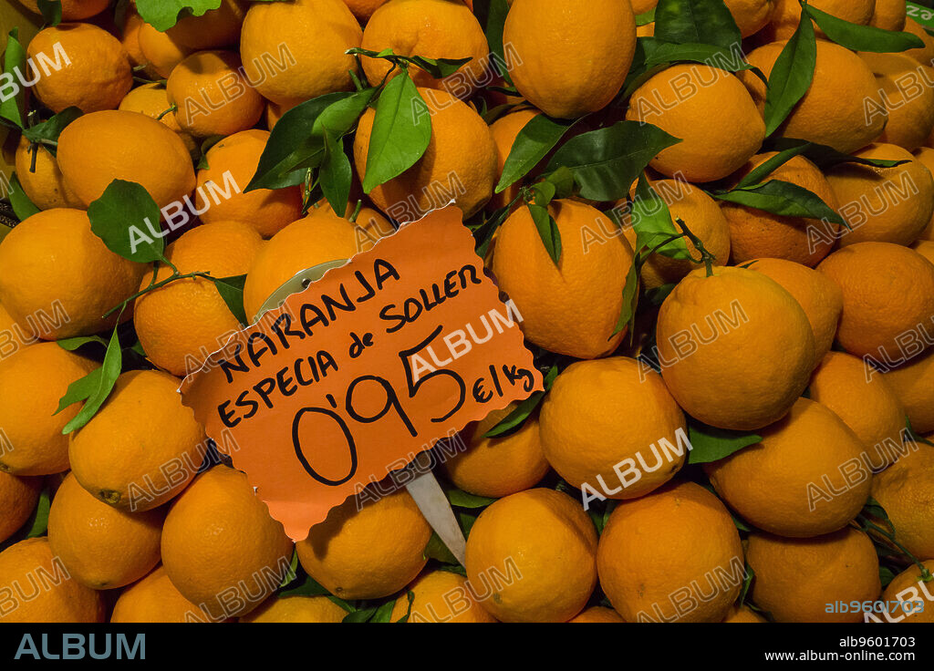 naranjas de Soller, frutas y verduras Miquel Gelabert , Palma, Mallorca,Islas Baleares, Spain.