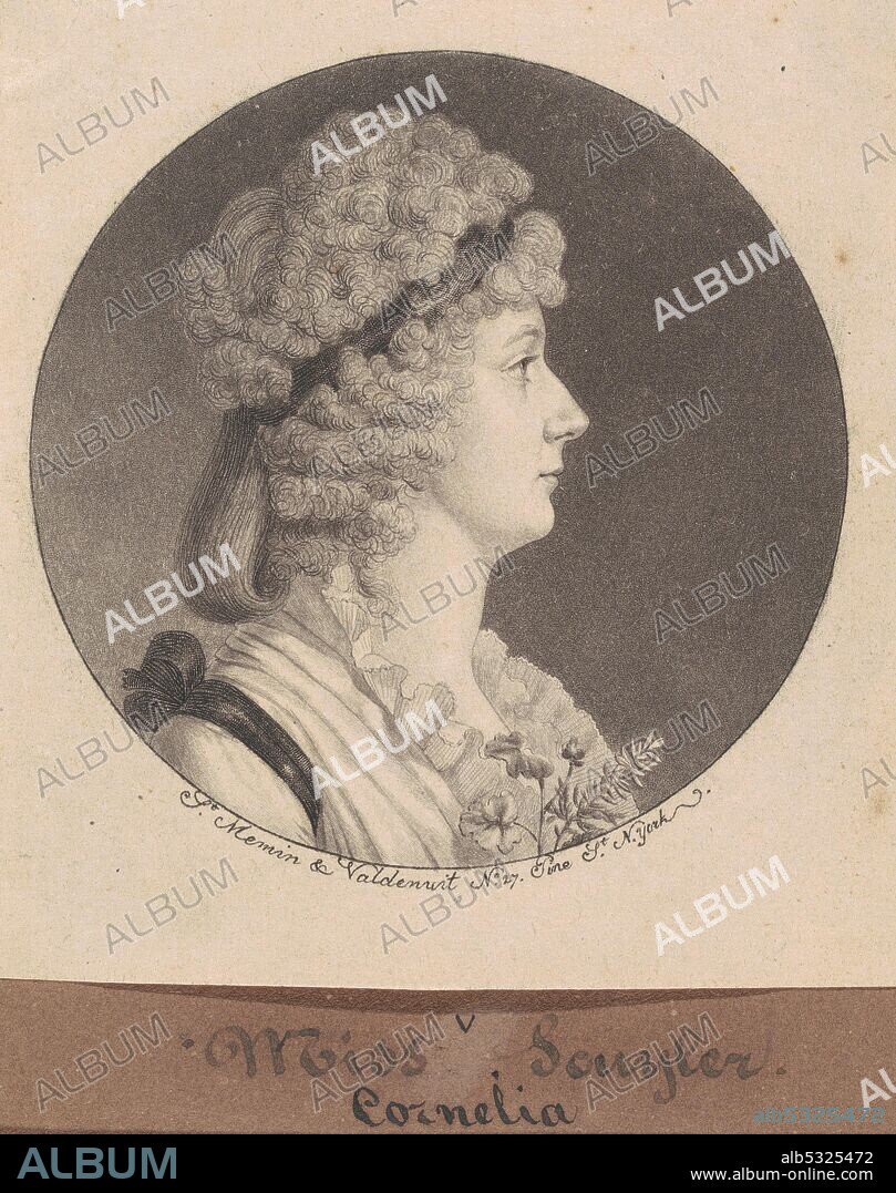 CHARLES BALTHAZAR JULIEN FEVRET DE SAINT-MEMIN. Cornelia Schuyler Morton, 1797.