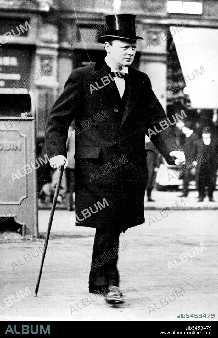 Sir Winston Churchill -- An early picture of Sir Winston Churchill then plain "Mr. Churchill" walking in Whitehall, before the first world war.The Prime Minister Sir Winston Churchill will celebrate his 80th birthday on November 30th, and many tributed are being arranged to celebrate the occasion. November 17, 1954. (Photo by Sport & General Press Agency Limited).