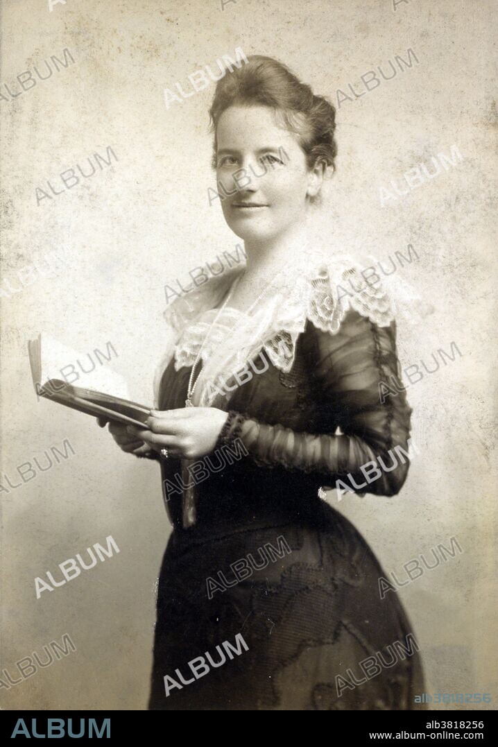 Edith Kermit Carow Roosevelt (August 6, 1861 - September 30, 1948) was the second wife of President Theodore Roosevelt and served as First Lady during his presidency from 1901-09. Although she attended his wedding to Alice Hathaway Lee in 1880, their lives ran separately until 1885. He proposed to Edith in 1885 and she accepted, but for appearance's sake the young widower delayed the announcement. After William McKinley's assassination, Mrs. Roosevelt assumed her new duties as First Lady with characteristic dignity. As First Lady, her first "symbolic" activity was to throw open the windows to let in sunlight and fresh air while dissipating the "dark, musty" atmosphere. Beyond the formal occasions, smaller parties brought together distinguished men and women from varied walks of life. Their marriage produced five children; four boys and one girl. She died in 1948, at the age of 87 and is interred next to her husband in Youngs Memorial Cemetery near Oyster Bay, New York.