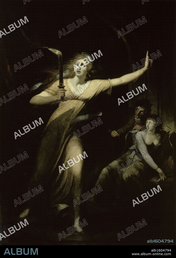 Lady Macbeth Sleepwalking  1783  Henry Fuseli (1741-1825/Swiss)  Musee du Louvre, Paris.