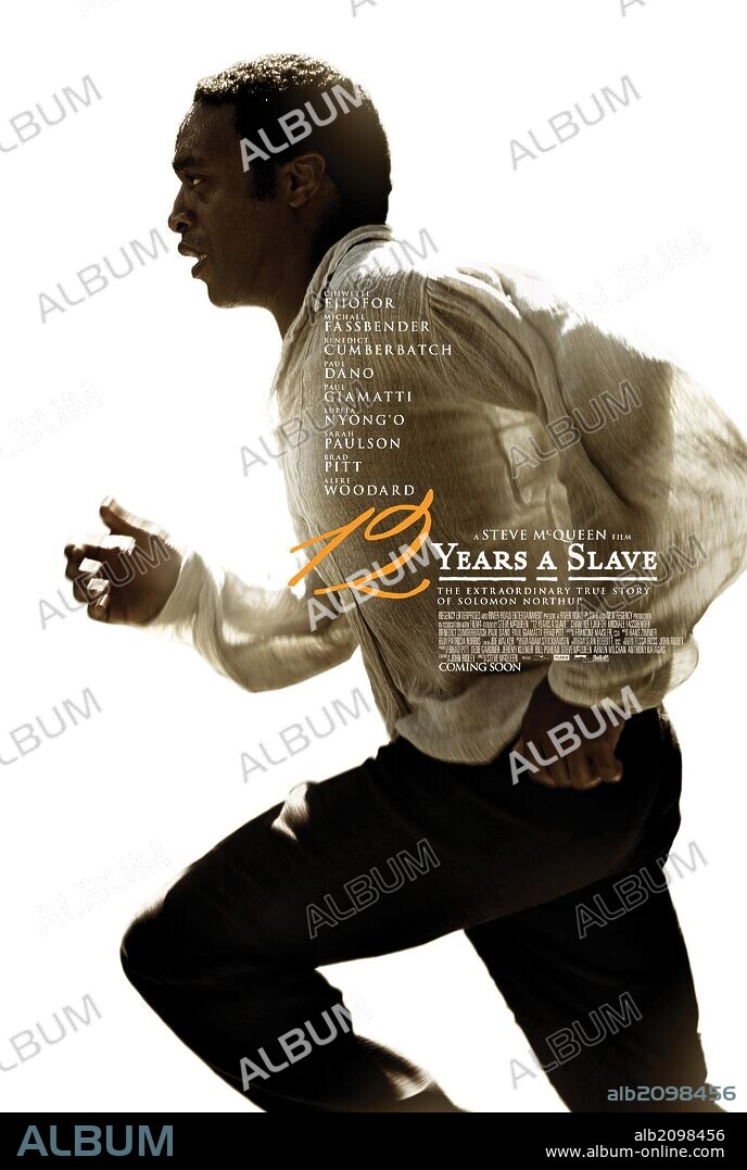 Poster of 12 YEARS A SLAVE, 2013, directed by STEVE MCQUEEN. Copyright REGENCY ENTERPRISES.