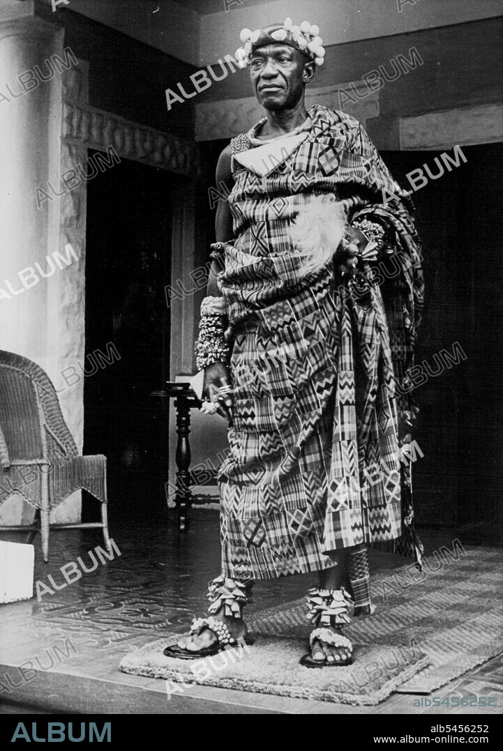 Gold Coast Personalities: Nana Sir Osei Agyman Prempeh II.The Asantehene - Paramount Chief of the Ashanti. November 30, 1955. (Photo by Camera Press).