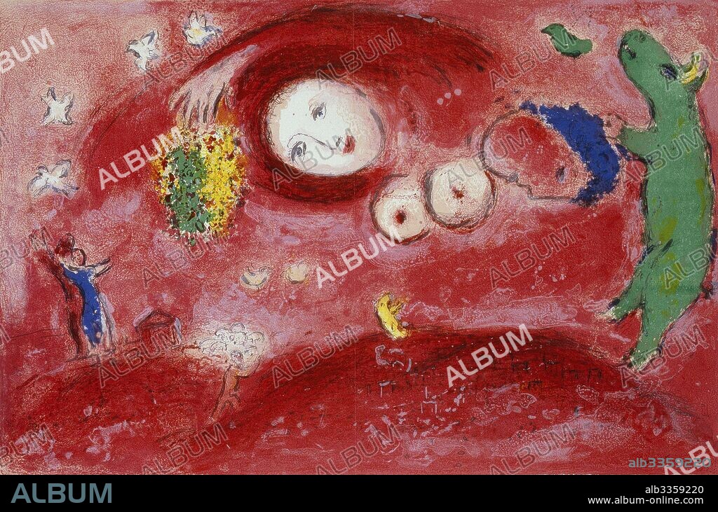 MARC CHAGALL. Spring in the Meadow.