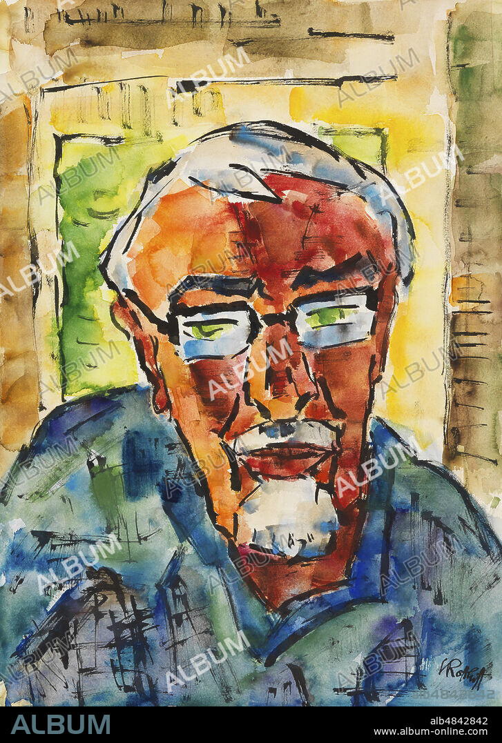 KARL SCHMIDT-ROTTLUFF. Self-Portrait.