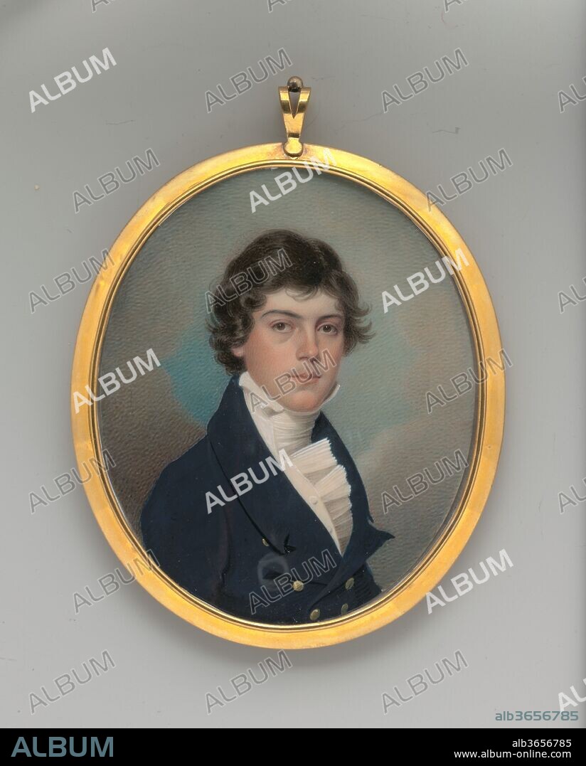 Isaac O'Brien L. McPherson. Artist: Charles Fraser (1782-1860). Dimensions: 3 13/16 x 3 1/8 in. (9.7 x 7.9 cm). Date: 1823.