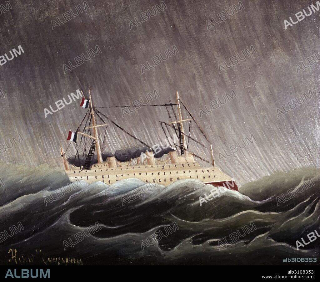 HENRI ROUSSEAU. Barco en la tempestad.
