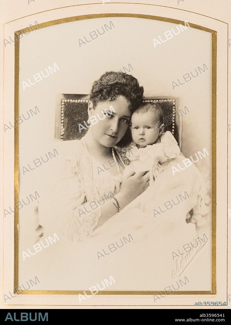 SERGEI LVOVICH LEVITSKY. Empress Alexandra Fyodorovna with the infant Anastasia, fourth and youngest daughter of Nicholas II.