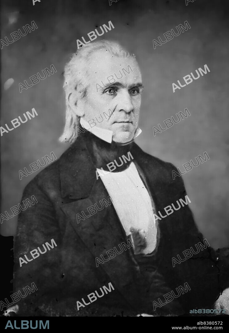 Pres. James A. [sic] Polk, between 1855 and 1865. [11th president of the United States; governor of Tennessee].