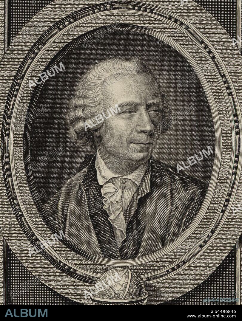 CHRISTIAN VON MECHEL. Portrait of the mathematican Leonhard Euler (1707-1783).