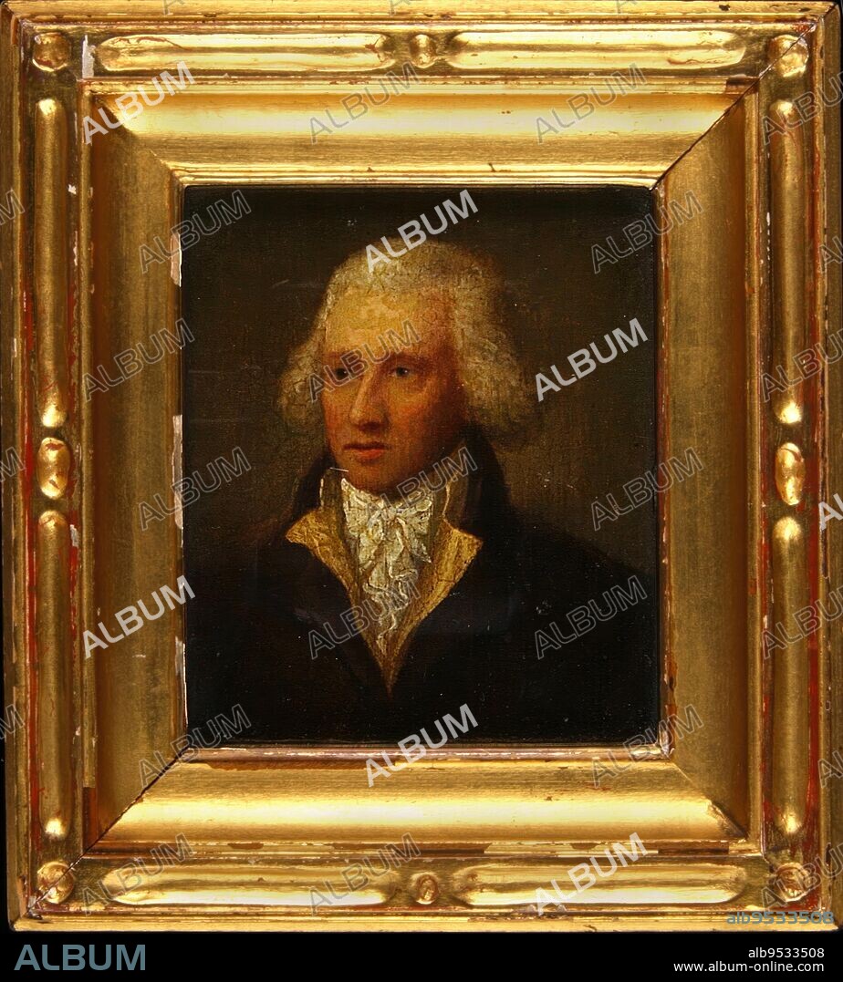 GEORGE WILLIAM WEST (attributed). James Rumsey. Date: ca. 1790. oil on wood.