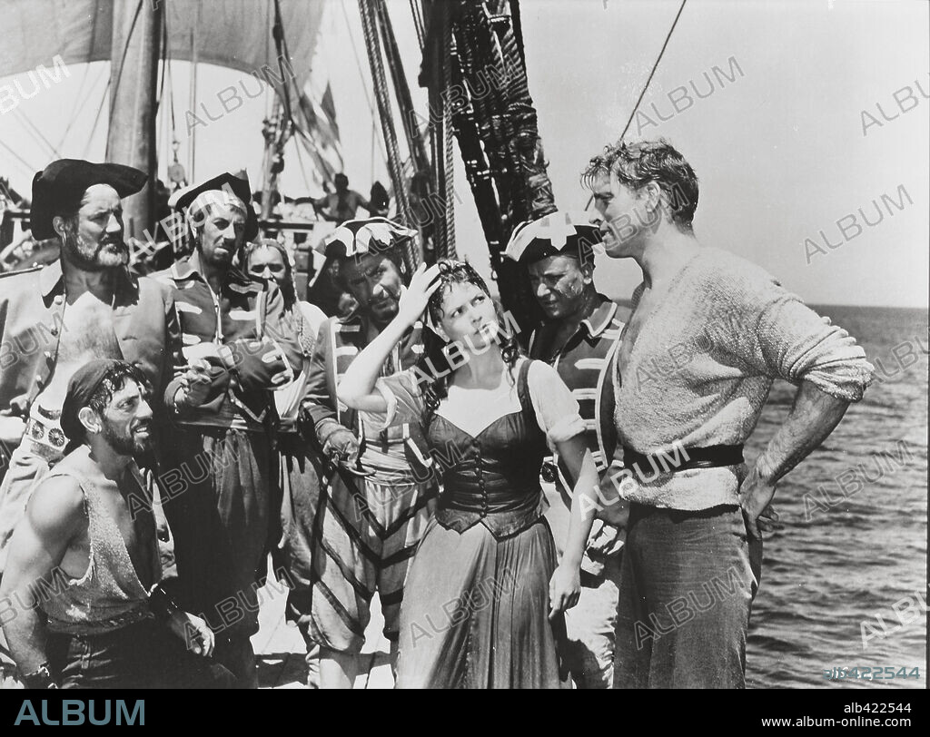 BURT LANCASTER, EVA BARTOK and NICK CRAVAT in THE CRIMSON PIRATE