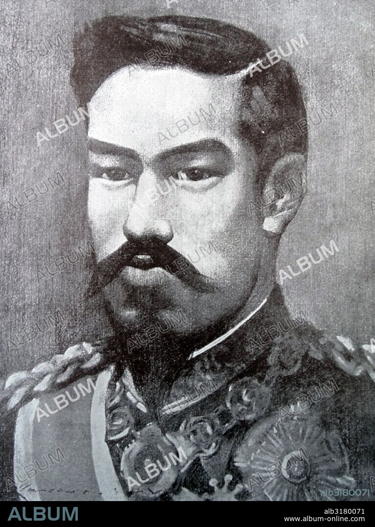 Emperor Meiji (1852 – 1912); 122nd Emperor of Japan according to the traditional order of succession; reigning from February 3; 1867 until his death on July 30; 1912.