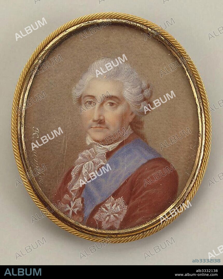 RACZYNSKI, KARL, COUNT. Portrait of Stanislaw II August Poniatowski, King and Grand Duke of the Polish-Lithuanian Commonwealth (1732-1798).