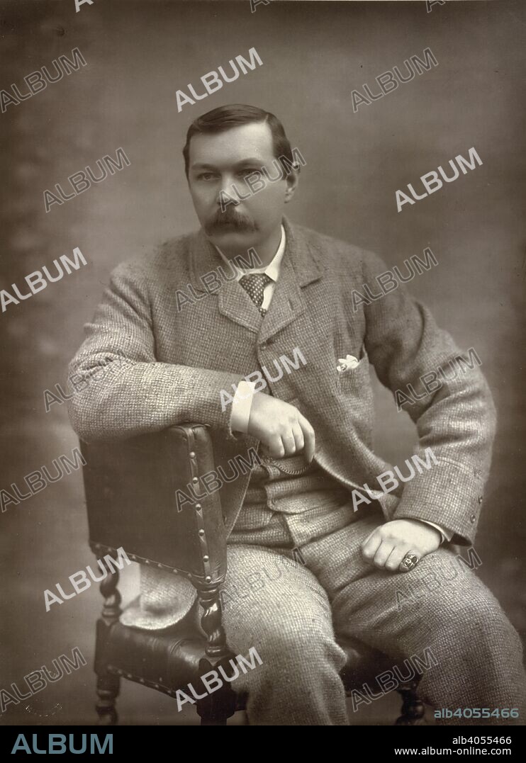 Sir Arthur Conan Doyle. Men and Women of the Day. A picture gallery of con. London, 1888-94. Sir Arthur Conan Doyle (1859-1930). Portrait. Scottish writer. Creator of 'Sherlock Holmes'.  Image taken from Men and Women of the Day. A picture gallery of contemporary portraiture. Jan. 1888- July 1894.  Originally published/produced in London, 1888-94. . Source: 10804.i.3, 70. Language: English.