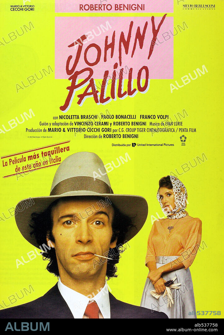 Poster of JOHNNY TOOTHPICK, 1991 (JOHNNY STECCHINO), directed by ROBERTO BENIGNI. Copyright NEW LINE CINEMA.