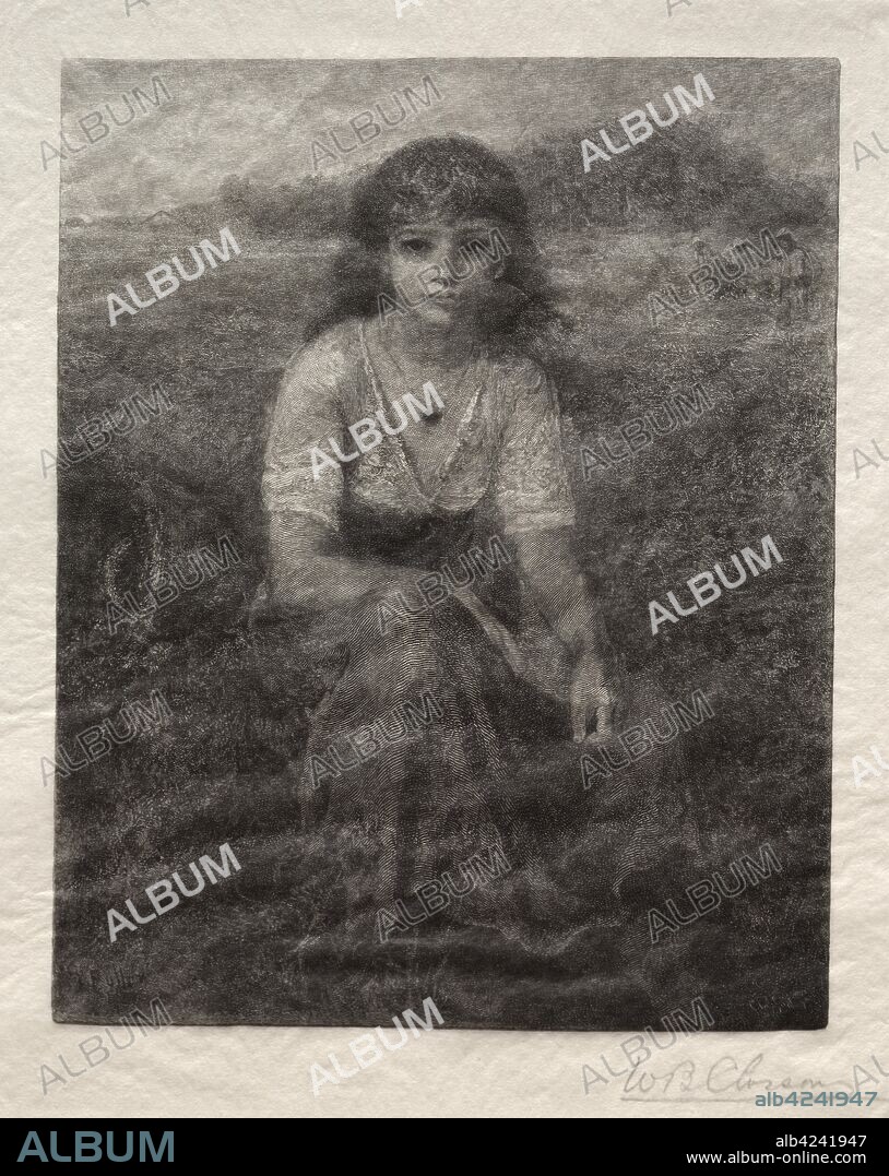 The Quadroon Girl, 1887. William Baxter Palmer Closson (American, 1848-1926). Wood engraving.