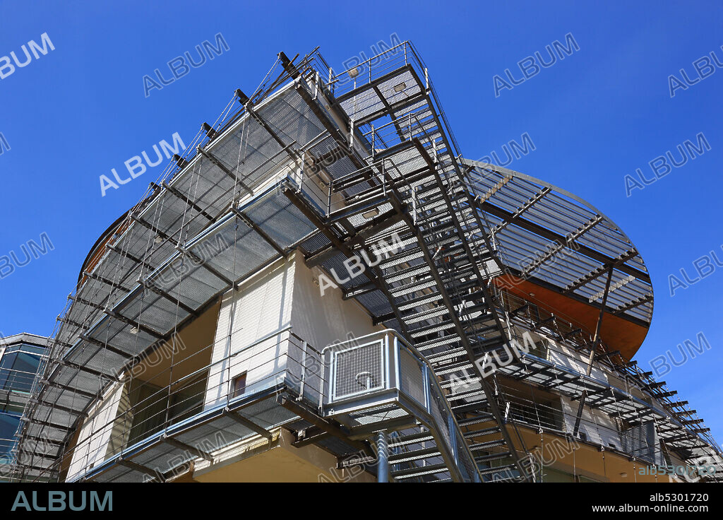 Terrace Therme in Bad Colberg, place with mineral spring spa treatment, Heldburger country Heldburg, Hildburghausen, Thuringia, Germany  /  Terassentherme, Bad Colberg, Ort mit Heilquellenkurbetrieb, Heldburger Land, Heldburg, Landkreis Hildburghausen, Thueringen, Deutschland.