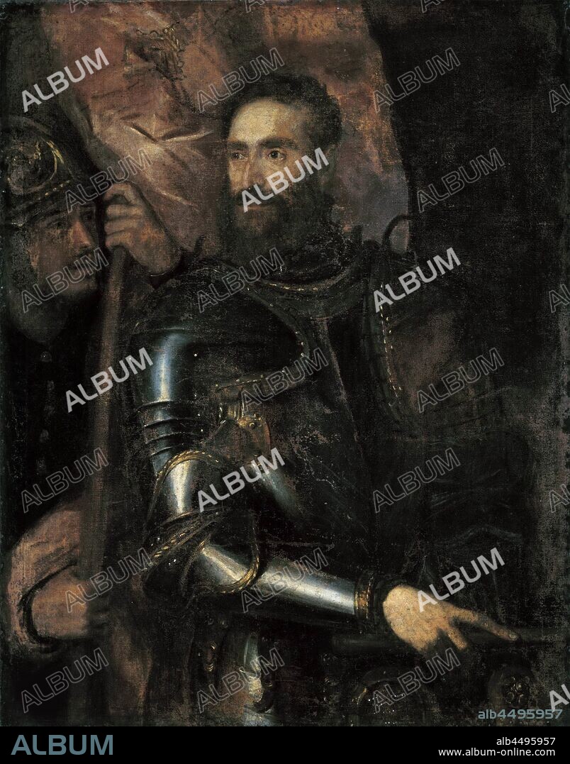 DIT TITIEN TIZIANO VECELLIO. Portrait of Pier Luigi Farnese (1503-1547).