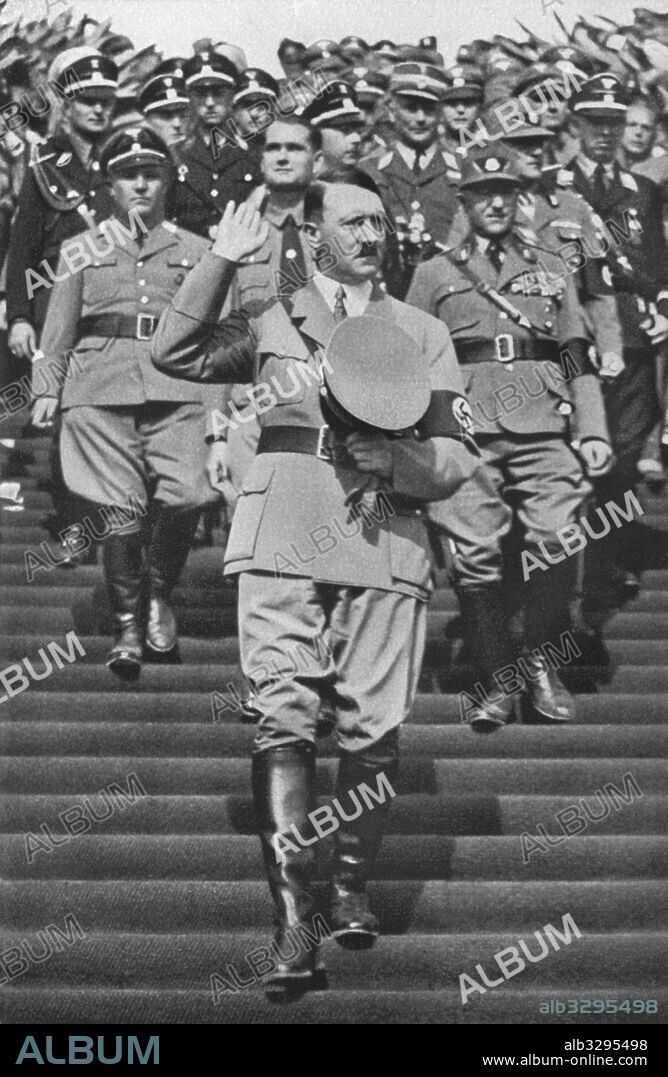 Adolf Hitler at Rally of Freedom in Nuremberg - 1935.