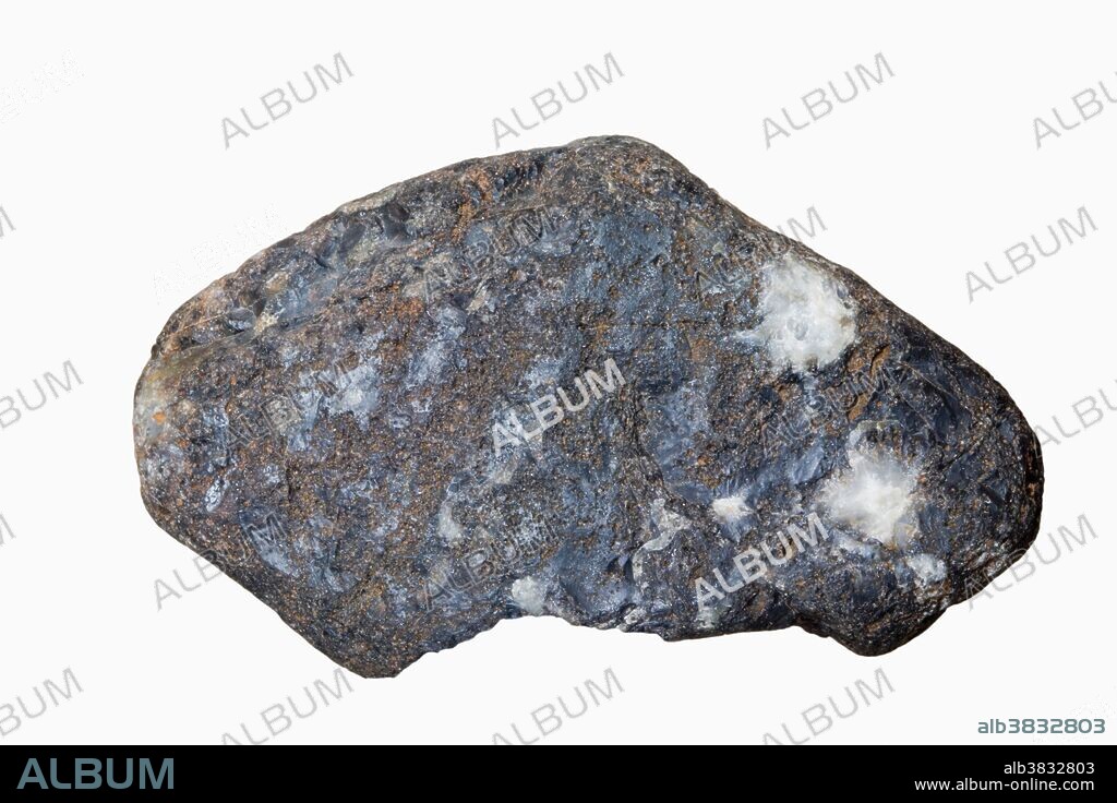 Gunflint Chert from the North Shore of Lake Superior, Minnesota, on the Ontario border. Gunflint Chert is famous for its microfossils, which are around 2 billion years old. Sample courtesy of Perkins Museum of Geology, University of Vermont.