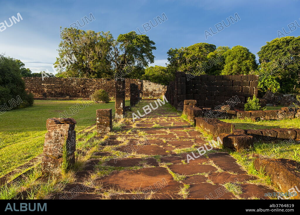 The Mission of San Ignacio Mini, UNESCO World Heritage Site, Argentina, South America.