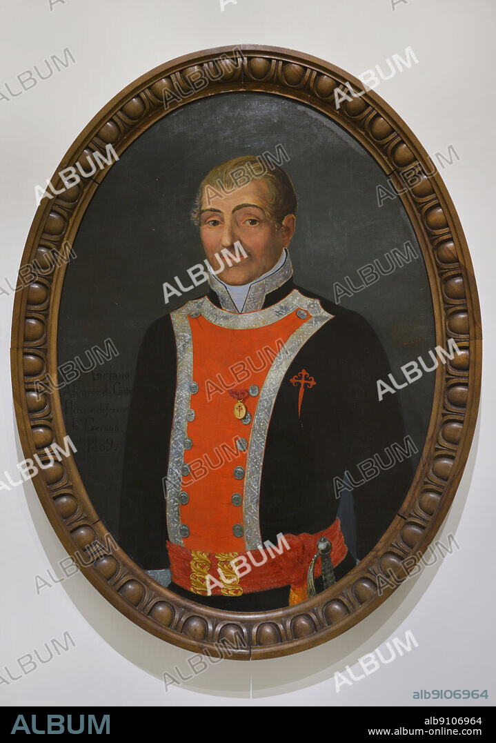 PLANELLA PUCH. 19TH CENTURY SPANISH ARTIST.. Mariano Alvarez de Castro (1749-1810). Spanish military. Military governor during the siege of Girona by French troops during the Spanish War of Independence (1808-1814). Lieutenant General Mariano Alvarez de Castro. Portrait by Planella Puch, 1850. Card and pigment. Army Museum. Toledo, Spain.