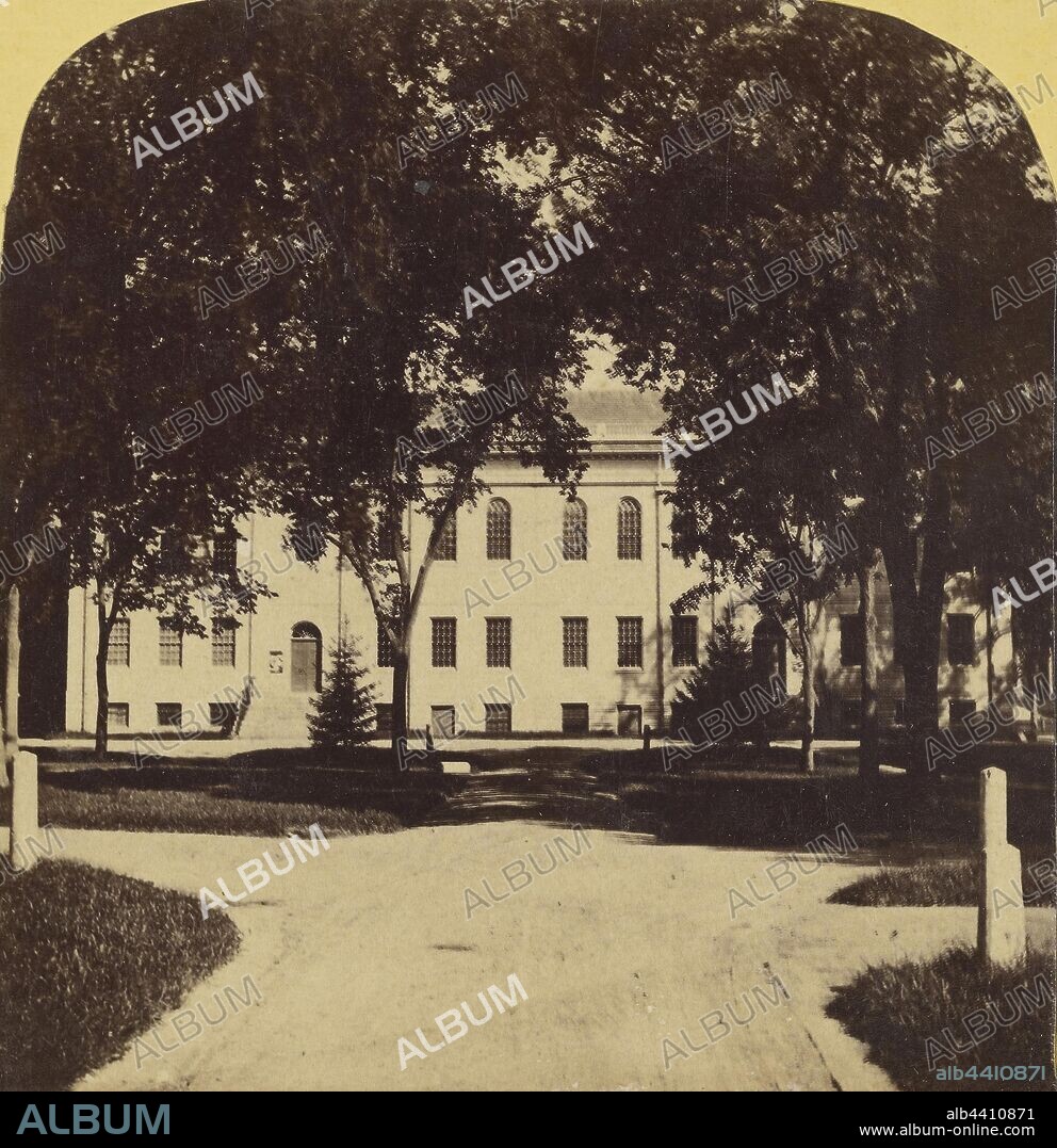 Harvard College, University Hall, Cambridge, Mass., Deloss Barnum (American, 1825 - 1873), about 1859, Albumen silver print.