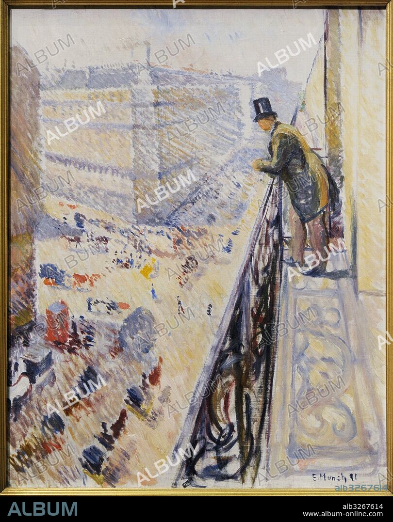Edvard Munch (1863-1944). Norwegian painter. Rue Lafayette, 1891. National Gallery. Oslo. Norway.