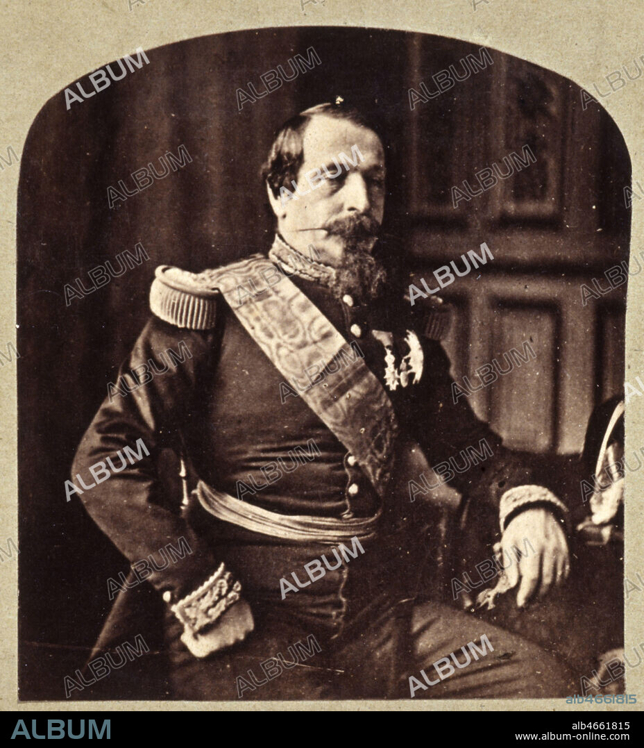 Portrait photo de Napoléon III dans les années 1860. Détail d'un stéréotype (voir Kh 61603). Credit: Kharbine-Tapabor/Coll. S. Kakou.