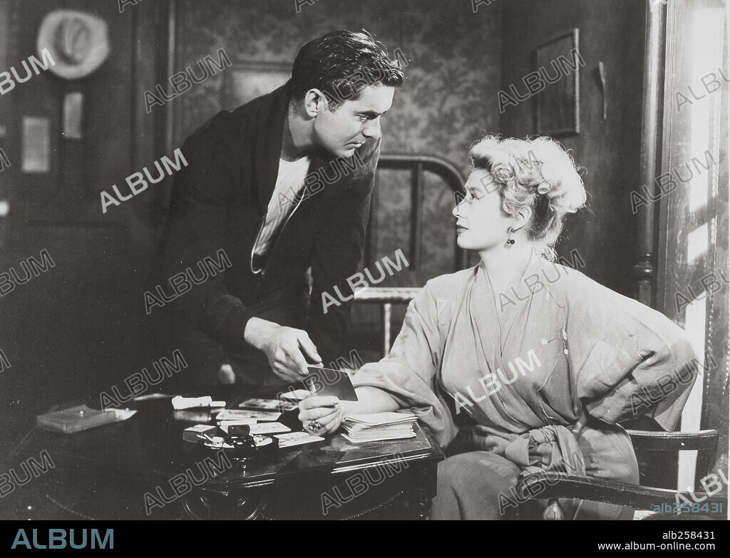 JOAN BLONDELL und TYRONE POWER in NIGHTMARE ALLEY, 1947, unter der Regie von EDMUND GOULDING. Copyright 20TH CENTURY FOX.