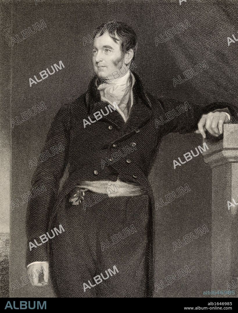 Henry Fitzmaurice Petty Marquis of Lansdowne 1780 to 1863 Engraved by H Cook after Sir T Lawrence From the book National Portrait Gallery volume III published c 1835.