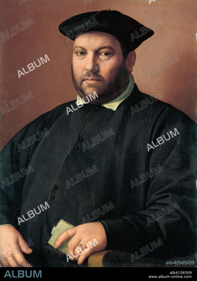 Ridolfo Ghirlandaio (Florencia, 1483-1561). Retrato de un caballero de la familia Capponi (hacia 1555). Óleo sobre tabla. 80 x 60,5 cm.