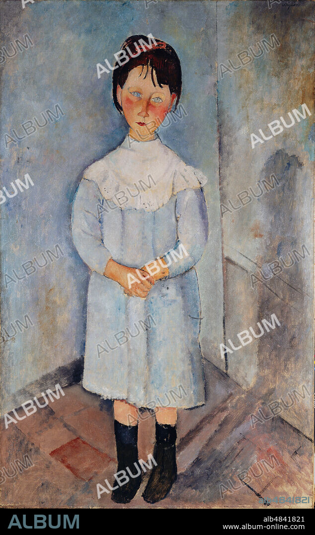 AMEDEO MODIGLIANI. Fillette en bleu.