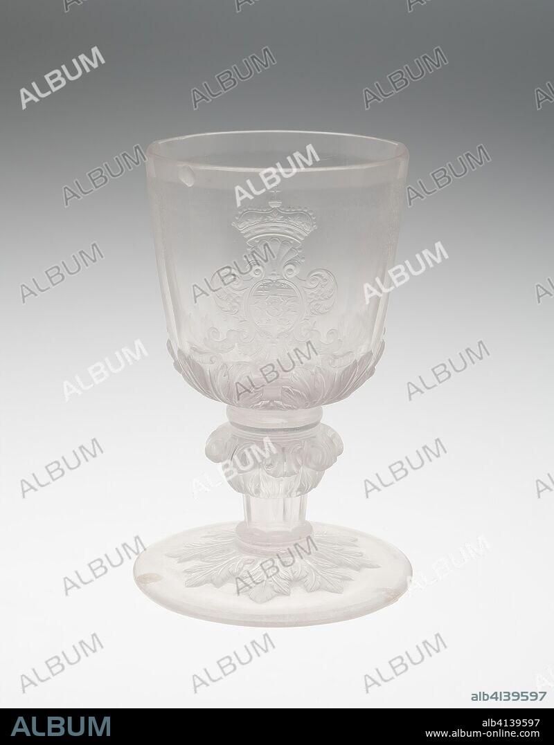 FRANZ GONDELACH. Goblet. Germany, Kassel; Attributed to Franz Gonderlach (German, c. 1663-1726). Date: 1715-1725. Dimensions: 14.9 x 10 cm (5 7/8 x 3 15/16 in.). Glass. Origin: Kassel.