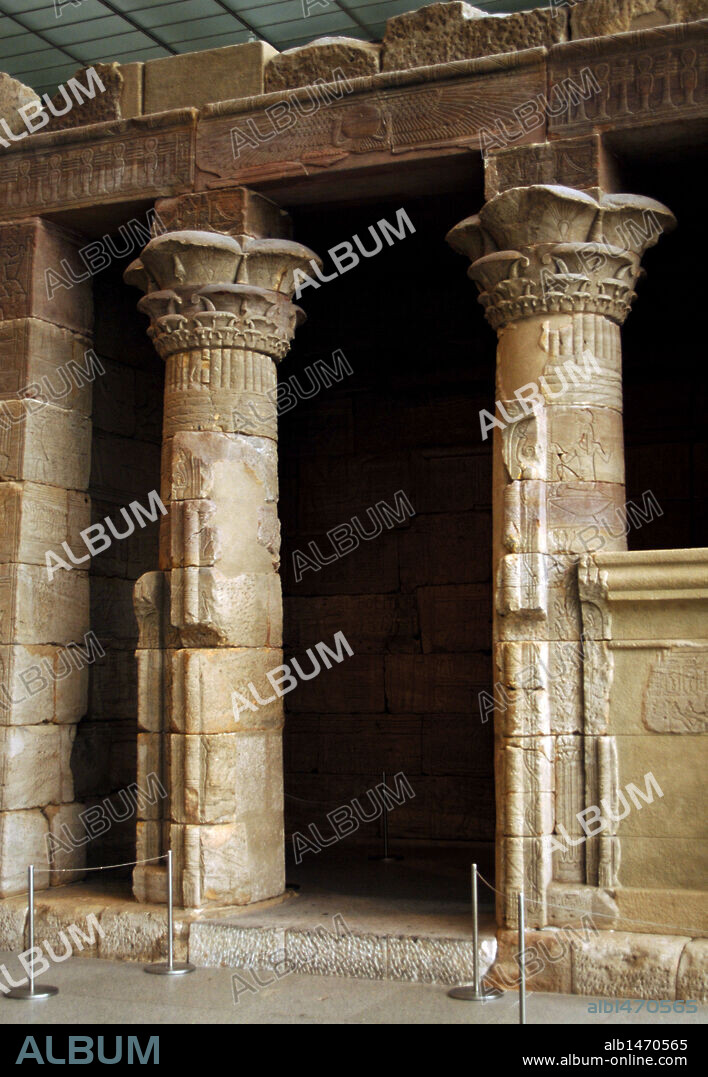 ARTE EGIPCIO. TEMPLO DE DENDUR. Construído por el emperador Augusto en honor a la diosa Isis. Museo Metropolitano de Arte. Nueva York. Estados Unidos.