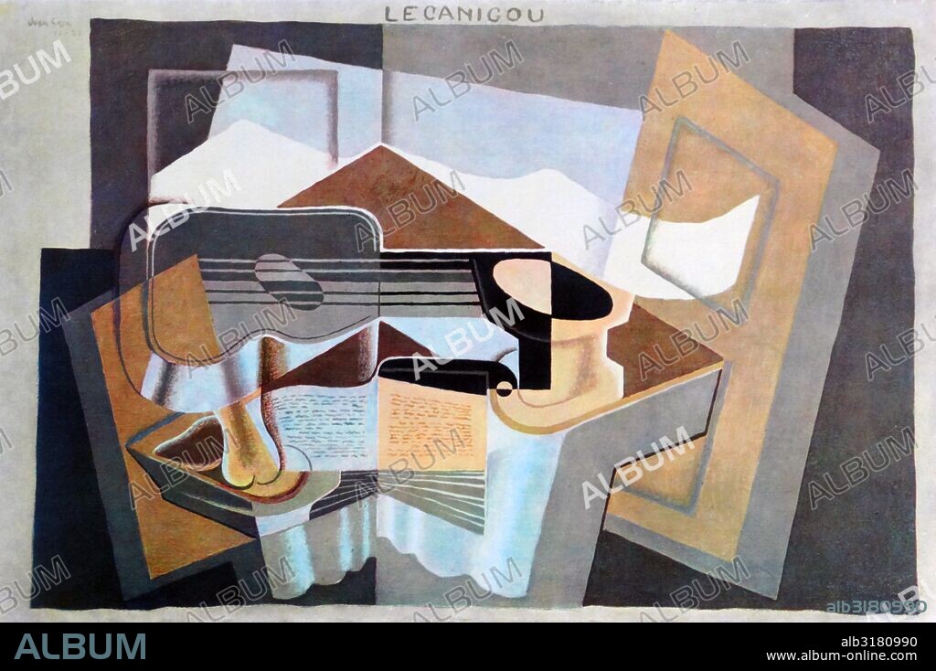 le canigou 1921, by Juan Gris (1887 –1927), Spanish painter and sculptor connected to the innovative artistic genre Cubism.